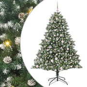 Vidaxl kunstkerstboom groen 180 cm pvc en plastic en staal - afbeelding 1