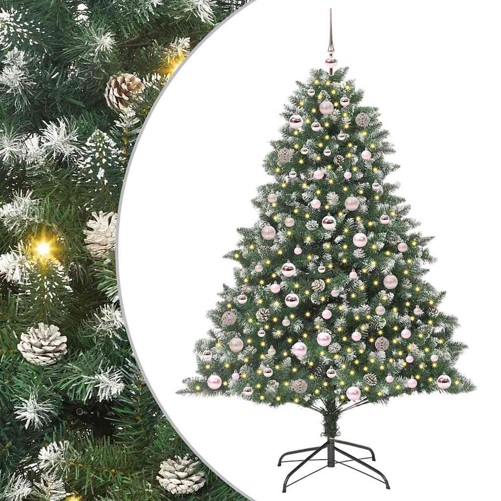 Vidaxl kunstkerstboom groen 180 cm pvc en plastic en staal