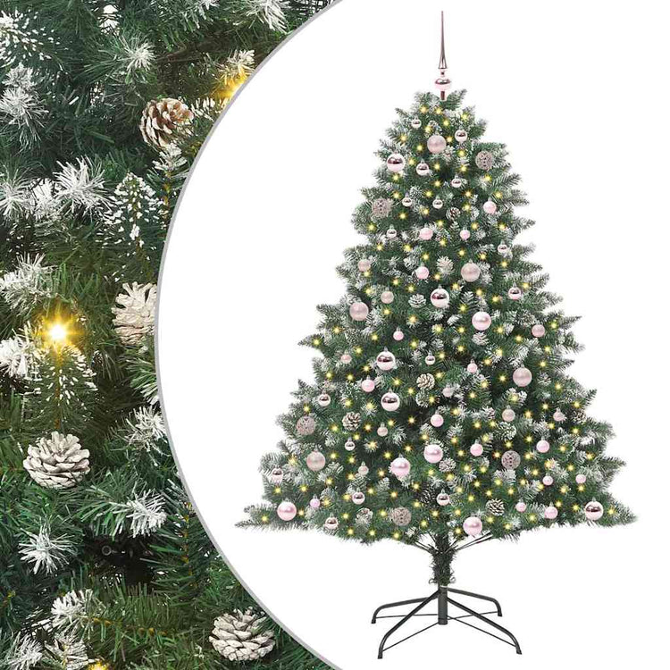 Vidaxl kunstkerstboom groen 180 cm pvc en plastic en staal
