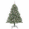 Vidaxl kunstkerstboom met 300 led groen 180 cm pvc en plastic en staal
