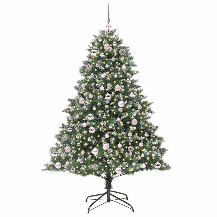 Vidaxl kunstkerstboom groen 180 cm pvc en plastic en staal
