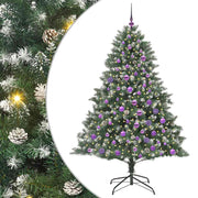 Vidaxl kunstkerstboom groen 180 cm pvc en plastic en staal - afbeelding 2