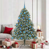 Vidaxl kunstkerstboom met 300 led groen 180 cm pvc en plastic en staal