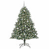 Vidaxl kunstkerstboom met 300 led groen 210 cm pvc en plastic en staal
