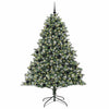 Vidaxl kunstkerstboom met 300 led groen 210 cm pvc en plastic en staal