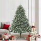 Vidaxl kunstkerstboom groen 210 cm pvc en plastic en staal