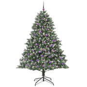 Vidaxl kunstkerstboom groen 210 cm pvc en plastic en staal - afbeelding 3