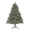 Vidaxl kunstkerstboom met 300 led groen 240 cm pvc en plastic en staal