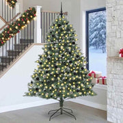 Vidaxl kunstkerstboom groen 240 cm pvc en plastic en staal - afbeelding 1