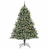 Vidaxl kunstkerstboom met 300 led groen 240 cm pvc en plastic en staal
