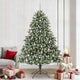 Vidaxl kunstkerstboom groen 240 cm pvc en plastic en staal