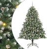 Vidaxl kunstkerstboom met 300 led groen 240 cm pvc en plastic en staal
