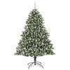 Vidaxl kunstkerstboom met 300 led groen 240 cm pvc en plastic en staal