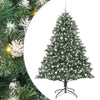 Vidaxl kunstkerstboom met 300 led groen 240 cm pvc en plastic en staal