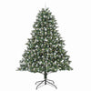 Vidaxl kunstkerstboom met 300 led groen 240 cm pvc en plastic en staal