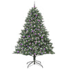 Vidaxl kunstkerstboom met 300 led groen 240 cm pvc en plastic en staal