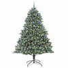 Vidaxl kunstkerstboom met 300 led groen 240 cm pvc en plastic en staal