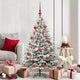Vidaxl artificial pre-lit kerstboom met ballenset groen 150 cm