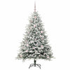 Vidaxl artificial pre-lit kerstboom met ballenset groen 150 cm