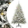 Vidaxl artificial pre-lit kerstboom met ballenset groen 180 cm