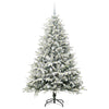 Vidaxl artificial pre-lit kerstboom met ballenset groen 180 cm