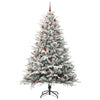 Vidaxl artificial pre-lit kerstboom met ballenset groen 210 cm