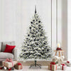 Vidaxl artificial pre-lit kerstboom met ballenset groen 210 cm