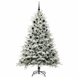 Vidaxl artificial pre-lit kerstboom met ballenset groen 210 cm - afbeelding 3