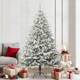 Vidaxl artificial pre-lit kerstboom met ballenset groen 210 cm - afbeelding 1