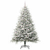 Vidaxl artificial pre-lit kerstboom met ballenset groen 210 cm