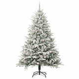 Vidaxl artificial pre-lit kerstboom met ballenset groen 210 cm - afbeelding 3