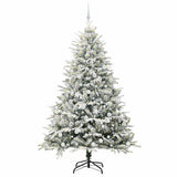 Vidaxl artificial pre-lit kerstboom met ballenset groen 210 cm - afbeelding 3