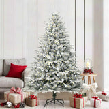 Vidaxl artificial pre-lit kerstboom met ballenset groen 210 cm - afbeelding 1