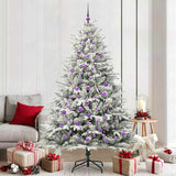 Vidaxl artificial pre-lit kerstboom met ballenset groen 210 cm - afbeelding 1
