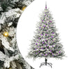 Vidaxl artificial pre-lit kerstboom met ballenset groen 210 cm