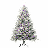 Vidaxl artificial pre-lit kerstboom met ballenset groen 210 cm - afbeelding 3