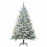 Vidaxl artificial pre-lit kerstboom met ballenset groen 210 cm - afbeelding 3