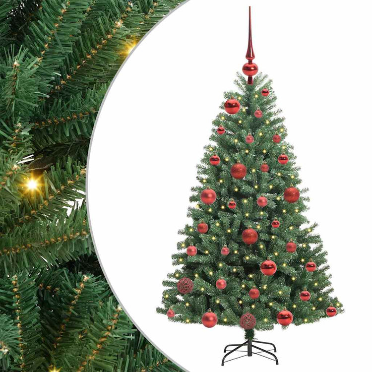 Vidaxl kunstmatige inklapbare kerstboom groen 120 cm pvc en metaal