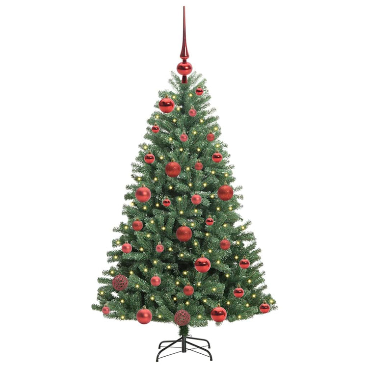 Vidaxl kunstmatige inklapbare kerstboom groen 120 cm pvc en metaal