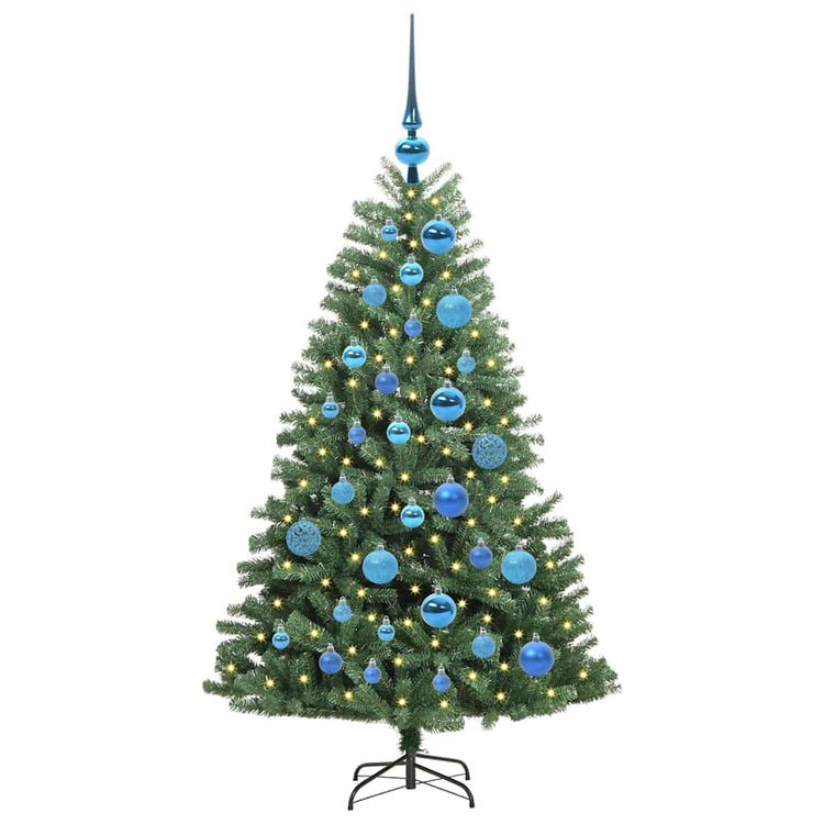 Vidaxl kunstmatige inklapbare kerstboom groen 120 cm pvc en metaal