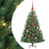 Vidaxl kunstmatige inklapbare kerstboom groen 120 cm pvc en metaal