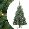 Vidaxl kunstmatige inklapbare kerstboom groen 150 cm pvc en metaal