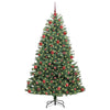 Vidaxl kunstmatige inklapbare kerstboom groen 180 cm pvc en metaal