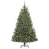 Vidaxl kunstmatige inklapbare kerstboom groen 180 cm pvc en metaal - afbeelding 3