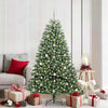 Vidaxl kunstmatige inklapbare kerstboom groen 180 cm pvc en metaal