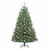 Vidaxl kunstmatige inklapbare kerstboom groen 180 cm pvc en metaal