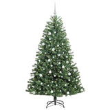 Vidaxl kunstmatige inklapbare kerstboom groen 180 cm pvc en metaal - afbeelding 3