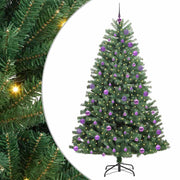 Vidaxl kunstmatige inklapbare kerstboom groen 180 cm pvc en metaal - afbeelding 2