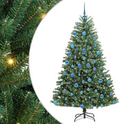 Vidaxl kunstmatige inklapbare kerstboom groen 180 cm pvc en metaal - afbeelding 2