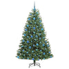 Vidaxl kunstmatige inklapbare kerstboom groen 180 cm pvc en metaal